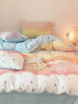 多喜爱家纺牛奶绒三四件套法兰绒珊瑚绒秋冬加厚保暖暖暖绒撸猫感被套床 云画的彩虹 1.5米床 床单款 （被套203*229cm） 实拍图