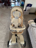 SMARTSTROLLER遛娃神器婴儿推车可坐可躺轻便折叠双向高景观0-6岁用宝宝溜娃车 香槟白(铝合金车架+3D舒适透气) 实拍图