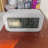 康巴丝（Compas）闹钟夜光聪明灯智能语音报时起床神器自动感光三组闹铃小闹钟儿童学生钟 2139 白色礼物新年礼物 实拍图