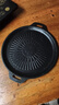麦饭石烤肉盘家用不粘锅铁板烧韩式烤肉锅电磁炉卡式炉户外烤盘 太阳花烤盘 28cm 实拍图