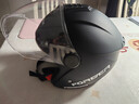 永久新国标3C认证电动车3/4头盔防雾防风保暖秋冬季摩托车骑行男女士四季通用安全帽 502双镜【亚黑】 实拍图