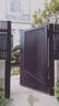 天辞别墅铝合金庭院门铁艺简约户外门不锈钢花园门铝艺百叶双开电动门 镀锌铁每平方 款式 实拍图