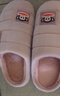 大嘴猴（paul frank）棉拖鞋女士秋冬季室内家居拖鞋毛绒保暖厚底棉鞋女款粉红260PF607 实拍图
