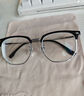 蔡司（ZEISS）镜片近视眼镜框男半框防蓝光辐射可配带散光度数眼睛女钛合金镜架 升级钛材 黑银 配colorein镜片1.67特薄 0-1000度 实拍图