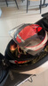 YOHE摩托车头盔新国标3c认证春季复古全盔电动车安全帽男女970 黑红LOGO XL 实拍图