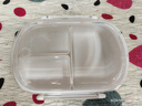 家の物语（KATEI STORY）日本水果盒食品级小学生分格便携野餐饭盒儿童食物保鲜盒收纳盒 中号490ml【三分格】 单件装 实拍图