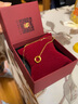 中国黄金（CHINA GOLD）黄金吊坠女足金莫比乌斯环项链生日礼物送女友老婆母亲爱人 足金吊坠+K金链 实拍图