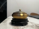 知唐黄铜盘香炉买一送四家用室内檀香沉香线香炉纯熏香铜炉摆件 实拍图