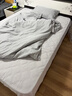 海澜之家（HLA）被子冬天被加厚保暖A类裸睡级抗菌大豆纤维被春秋被芯单双人家用 优雅灰【21%大豆填充 加厚保暖】 150*200cm约4斤春秋被 实拍图