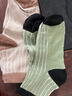 【⭐秋季上新】袜子男女同款秋中筒袜亲肤透气不闷脚日系堆堆袜 随机 1双 实拍图