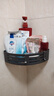 四季沐歌太空铝浴室置物三角篮免打孔墙角架卫生厕所洗手间壁挂钩收纳1个 实拍图