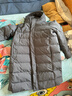 京东京造羽绒服男鸭绒加厚防寒工装面包服防泼水冬季外套中长款 灰色 XL 实拍图