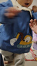 儿童罩衣男宝宝秋冬防水防脏灯芯绒反穿婴儿吃饭衣围兜幼儿园护衣 6807挖掘机 浅蓝 120码（建议3-4岁） 实拍图