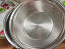 炊大皇炊大皇304不锈钢盆洗菜盆沥水篮打蛋和面盆子家用厨房新款盆筛套装25cm 实拍图