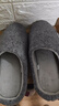 【8成新】京东京造【羊毛拖】可拆卸两面可穿棉拖鞋家居拖鞋男大象灰42-43 JZ-2443   实拍图