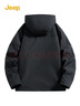 JEEP冲锋夹克衣男女同款三合一两件套保暖防风加绒外套 幻影黑 L 实拍图