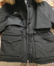 波司登（BOSIDENG）极寒羽绒服鹅绒女款短款连帽大毛领时尚百搭加厚新国标外套 黑色8056 2XL 180/100A 体重约150-170斤 实拍图