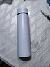 然也保温杯定制大学生水杯304不锈钢泡茶杯子象牙白500mlR3103 实拍图
