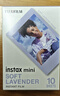 富士（FUJIFILM） instax 3英寸立拍立得相机mini迷你相纸 一次成像胶片胶卷 3寸薰衣草+冰箱贴+相册【含10张薰衣草相纸】 官方标配 实拍图