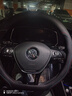 DEYAN汽车方向盘套四季通用夏季透气防滑吸汗超薄款真皮车用把套内饰品 大众宝来id3途岳凌度途昂高尔夫8 超薄【D形】双色线（不带车标） 实拍图