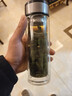 【京东物流配送】高硼硅双层玻璃杯大容量泡茶杯水杯子茶水分离杯 【双层加厚】茶杯350ml1只 实拍图