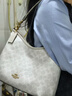 蔻驰（COACH）【品牌直供】女士手提单肩斜挎流浪包冰川白CV975新年礼物 实拍图