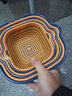 洗菜盆沥水篮八件套厨房多功能菜篮子双层漏盆 大号+中号+小号6件套 实拍图