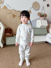 欢喜小熊宝宝纯棉秋衣秋裤两件装抗菌婴儿春秋季高腰护肚内衣套装 实拍图
