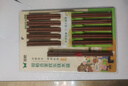 双枪红檀木筷子天然抗菌木筷 家用实木无漆无蜡筷子餐具套装10双 实拍图
