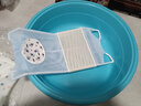 COOKSS婴儿洗澡神器躺托新生儿宝宝坐椅可坐躺浴网浴盆可浴架拖垫防滑蓝 实拍图