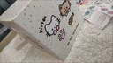 黛娥小猫纸箱生日礼盒空盒子零食包装礼物盒可爱礼物箱子收纳盒礼品盒 泼墨27升小猫【30*30*30cm】 礼盒+手扣+贺卡+垫板+拉菲草+灯串 实拍图