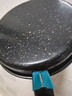 【亏本清仓】韩式麦饭石色不粘锅平底锅铁锅电磁炉不带盖 黑色小煎锅 16cm 实拍图