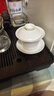 京东京造 茶杯茶具 羊脂玉陶瓷功夫茶具三才盖碗马蹄杯主人杯礼盒150ml 实拍图