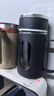 新款玻璃杯商务防爆把手大容量手柄办公室泡茶水杯防摔男女杯子 活动商务黑【两款随机发】 500ml 实拍图