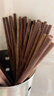 双枪（Suncha）鸡翅木筷子 中式分色筷 一人一筷家用无漆实木筷子5双装 实拍图