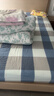 无印良品A类全棉床笠单件 1.8x2米床罩床垫保护套 蓝大格 实拍图