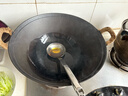 王源吉铁锅炒锅铸铁锅双耳苏锅王老式家用圆底无涂层龟纹大肚炒锅36cm 实拍图