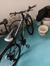 EG7山地自行车成人学生变速越野单车双减震赛车26寸青少年男女 辐条【加厚车轮-加厚车架】黑白 26寸21速【适合：160-180CM】 实拍图