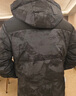 鸭鸭（YAYA）本命年羽绒服男女2025年冬季新款短款连帽时尚男士加厚保暖外套 黑青迷彩色 3XL (190) 【建议190-210斤】 实拍图