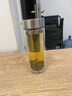 高硼硅双层玻璃杯大容量泡茶杯茶水分离安全无毒隔热杯车载水杯商 显温盖530ml大容量直筒杯 实拍图