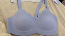 ubras虞书欣同款小花瓣杯软支撑性感内衣女聚拢文胸无钢圈胸罩  【经典款】奶盐蓝色-背心 L 80A/80B/80C 实拍图
