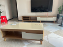 全友家居现代简约木纹电视柜茶几组合储物柜可伸缩电视机柜子政府补贴 实拍图