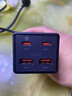 飞利浦（PHILIPS）氮化镓67W充电器快充笔记本插座/多功能USB插线板便携插排 小电舱安全快充 2C2A+3位 黑色 实拍图