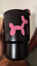 卡罗特保温杯女生咖啡杯便携随行吸管杯子316L不锈钢水杯 摩登黑-450ml 实拍图