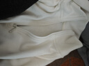 优衣库女装HEATTECH弹力摇粒绒半拉链套头衫/打底衫479693 01 乳白色 S /155/80A 实拍图