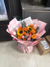 艾斯维娜鲜花速递向日葵混搭花束生日礼物全国同城配送 粉玫瑰向日葵韩式混搭花束 实拍图