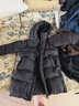 巴布豆（BOBDOG）95绒儿童羽绒服2025冬季男女中长款保暖A类防风抗菌面料连帽外套 黑色 240g+充绒 【抗寒-20°C】 100 推荐【身高85-95cm】 实拍图