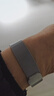 臣颂（CHENSONG）适用华为手环band/7表带米兰尼斯磁吸金属表带通用华为手环7nfc版个性潮透气腕带替换带银色 实拍图