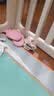 贝瑞加（Babyprints）儿童袜子秋冬男女宝宝地板袜加厚学步袜室内早教保暖袜套 粉L 实拍图