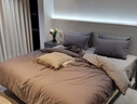 京东京造全棉四件套 国标A类 柔软空气洗 纯棉亲肤 床单被套枕套床上四件套 1.8米床慕沙云灰 实拍图